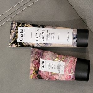 Set: Céla brand- seed to skin scrub AND crème de LA crème